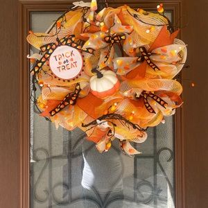 Halloween Wreath/Candy Corn